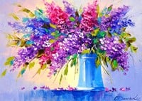 Bouquet of Lilacs in a Vase Puzzel (1000 stukjes)-2