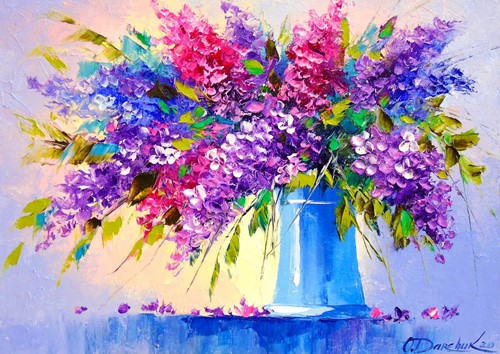 Bouquet of Lilacs in a Vase Puzzel (1000 stukjes)-2