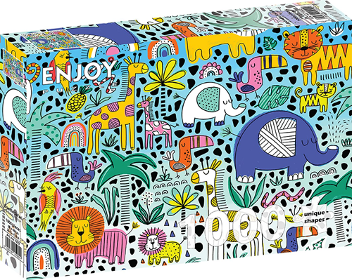 Doodle Safari Puzzel (1000 stukjes)