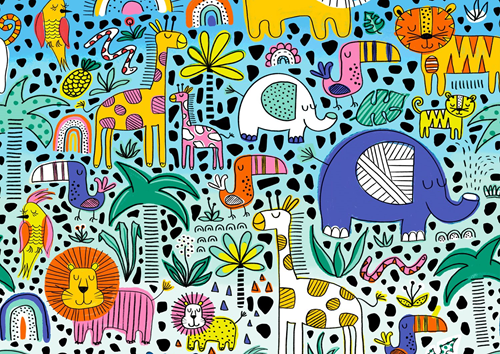 Doodle Safari Puzzel (1000 stukjes)-2
