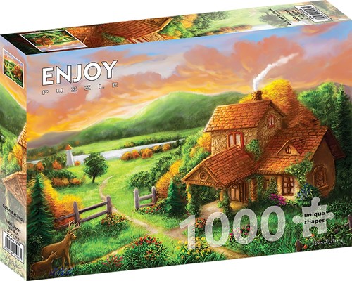 Cottage at Dusk Puzzel (1000 stukjes)