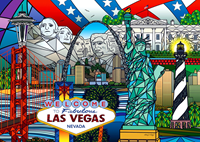 American Landmarks Collage Puzzel (1000 stukjes)-2