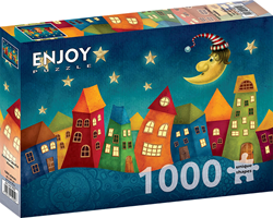 Fantasy Colorful Houses Puzzel (1000 stukjes)