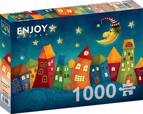 Fantasy Colorful Houses Puzzel (1000 stukjes)