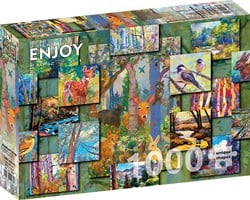 Woodland Collage Puzzel (1000 stukjes)