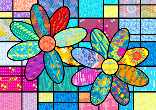 Designer Patterns 3 Puzzel (1000 stukjes)-2