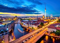 Berlin Cityscape by Night Puzzel (1000 stukjes)-2