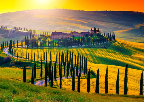 Tuscany Sunset Puzzel (1000 stukjes)-2