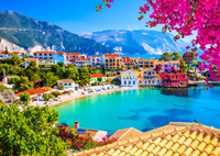 Assos Village in Cephalonia - Greece Puzzel (1000 stukjes)-2