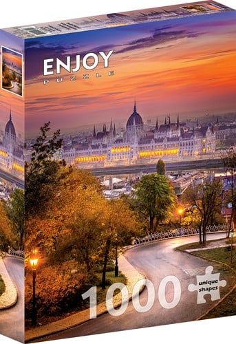 Buda District with Hungarian Parliament Puzzel (1000 stukjes)