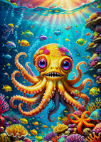 Cute Octopus Puzzel (1000 stukjes)-2