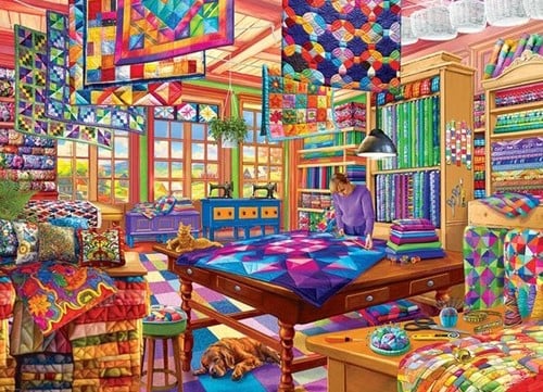 The Quilt Workshop Puzzel (1000 stukjes)-2