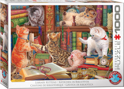 Poesjes in de Bibliotheek Puzzel (1000 stukjes)