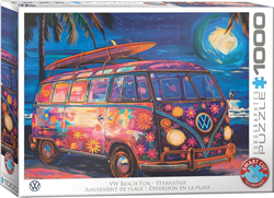 Strand Plezier met een VW Bus Puzzel (1000 stukjes)