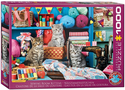 Kittens in the Sewing Room Puzzel (1000 stukjes)