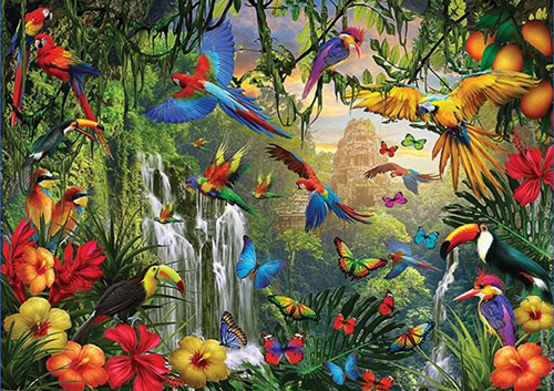 Tropisch Vogelparadijs Puzzel (500 XL stukjes)-2