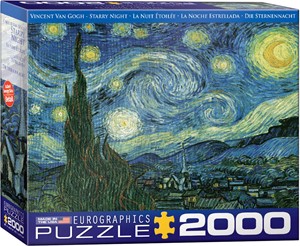 Afbeelding van het spelletje Starry Night - Vincent van Gogh Puzzel (2000 stukjes)