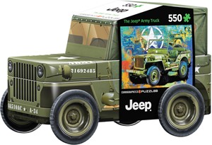 Afbeelding van het spelletje Military Jeep Tin Puzzel (550 stukjes)