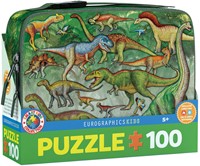 Dinosaur - Lunch Box Puzzel (100 stukjes)