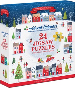 Afbeelding van het spel Advent Calendar - Christmas Town (24x50 stukjes)