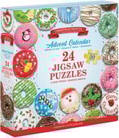 Puzzle Adventskalender - Christmas Donuts Puzzel (24 x 50 stukjes)