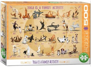 Afbeelding van het spelletje Yoga is a Family Activity Puzzel (500 XL stukjes)