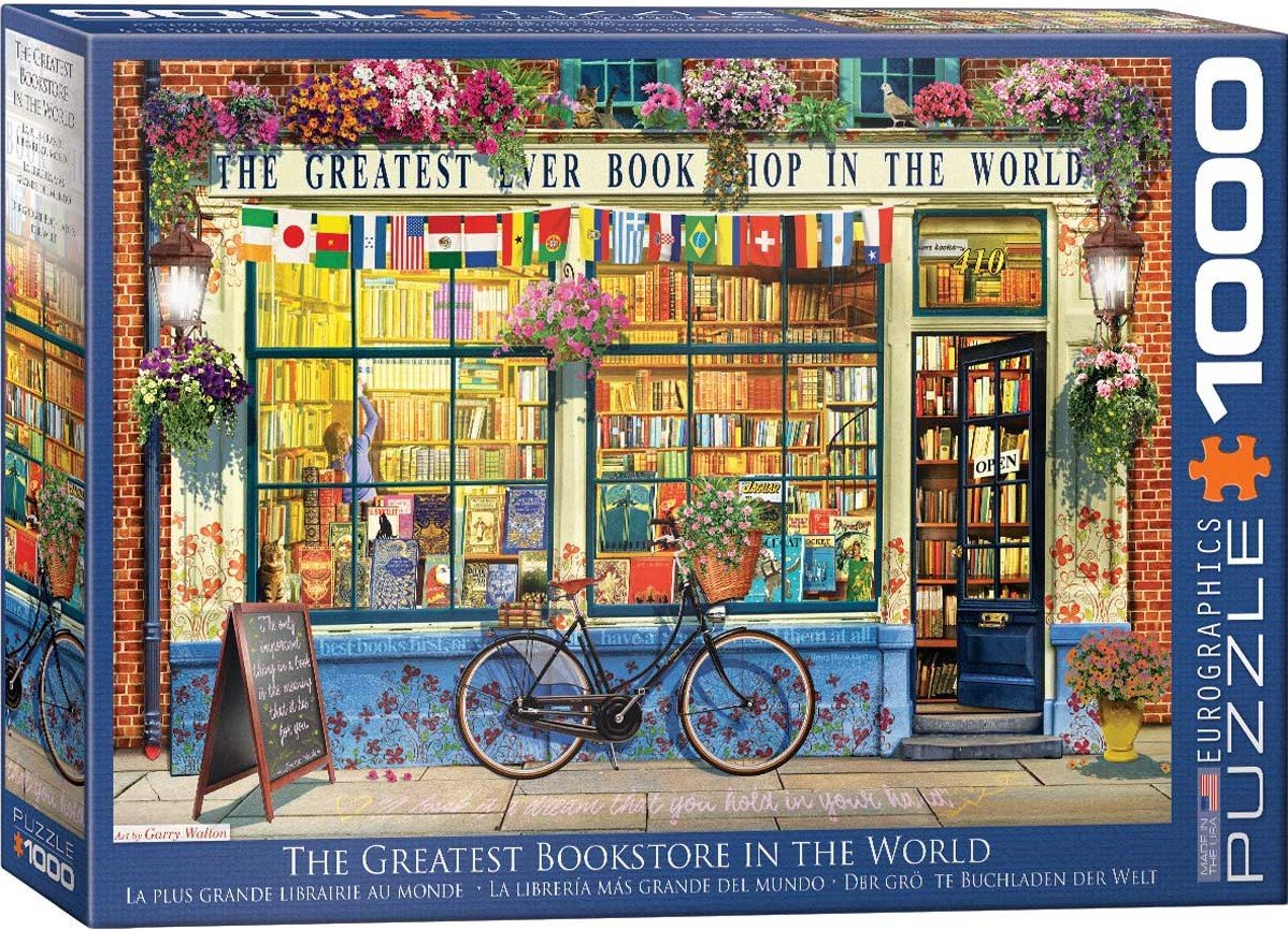afschaffen Ondeugd Yoghurt The Greatest Bookstore in the World Puzzel (1000 stukjes) - kopen bij Spellenrijk.nl afschaffen Ondeugd Yoghurt The Greatest Bookstore in the World Puzzel (1000 stukjes) - kopen bij Spellenrijk.nl