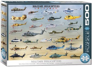 Afbeelding van het spelletje Military Helicopters Puzzel (500 stukjes)