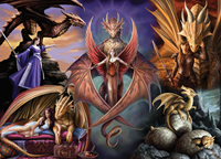 Anne Stokes Dragon Fellowship Puzzel (1000 stukjes)-2