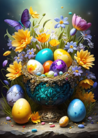 Easter Eggs and Flowers Puzzel (500 stukjes)-2