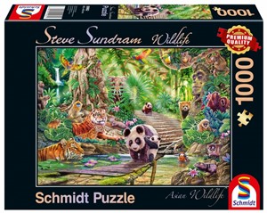 Afbeelding van het spel Dieren Van Azie Puzzel (1000 stukjes)