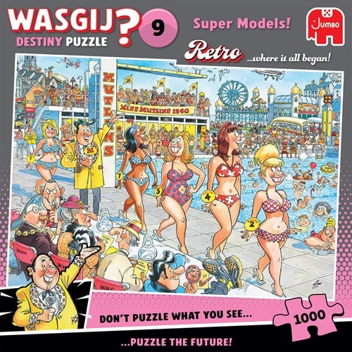Wasgij Retro Destiny 9 - Topmodellen! (1000 stukjes)-3
