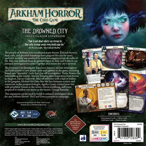 Arkham Horro LCG - The Drowned City Investigator Expansion -2