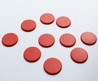 Spel Fiches 22mm Oranje (10 stuks)