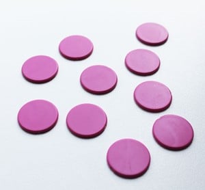 Afbeelding van het spel Spel Fiches 22mm Roze (10 stuks)