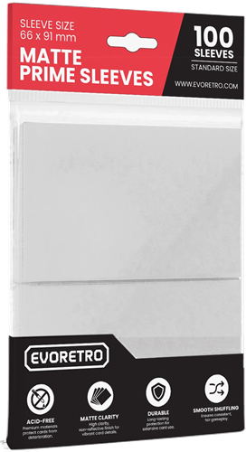 Premium - 100-Pack Matte Card Sleeves Standard Size (66x91mm) - Transparant