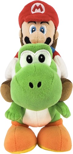 Super Mario - Mario en Yoshi Knuffel (21cm)