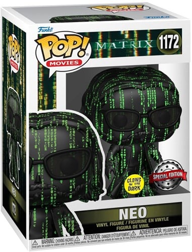 Funko Pop! - The Matrix 4 Neo Coded (Glow in the Dark) #1172
