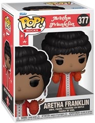 Funko Pop! - Rocks Aretha Franklin (Red Dress) #377 (doos beschadigd)