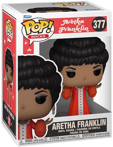 Funko Pop! - Rocks Aretha Franklin (Red Dress) #377 (doos beschadigd)
