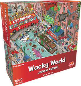 Afbeelding van het spelletje Wacky World - Moving House (1000 stukjes)