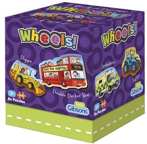 Afbeelding van het spelletje Wheels Puzzel (4-16 x 8 stukjes)