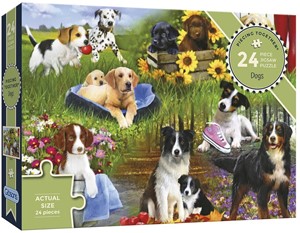 Afbeelding van het spelletje Dogs - Piecing Together Puzzel (24 stukjes)