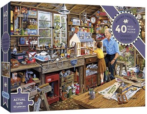 Afbeelding van het spelletje Grandad's Workshop - Piecing Together Puzzel (40 stukjes)