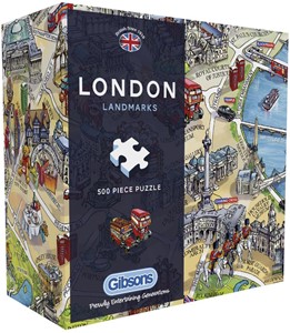 Afbeelding van het spelletje London Landmarks Puzzel (500 stukjes)