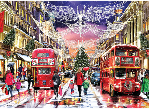 Regent Street at Christmas Puzzel (500 XL stukjes)-2