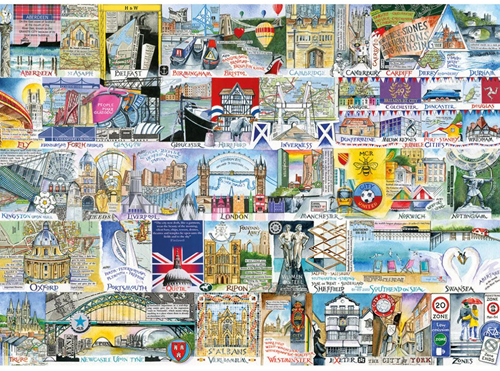 Val Goldfinch - Bright Lights & Big Cities Puzzel (500XL stukjes)-2