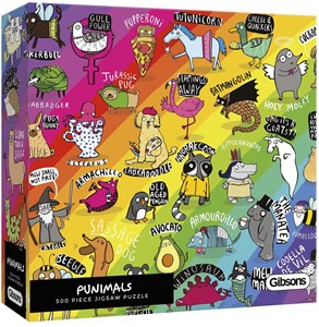 Afbeelding van het spelletje Punimals Puzzel (500 stukjes)