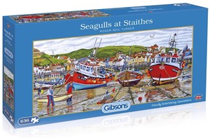 Afbeelding van het spel Seagulls at Staithes Puzzels (636 stukjes)