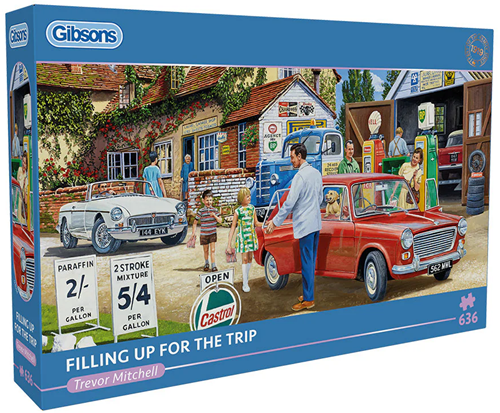 Trevor Mitchell - Filling Up for the Trip Puzzel (636 stukjes)